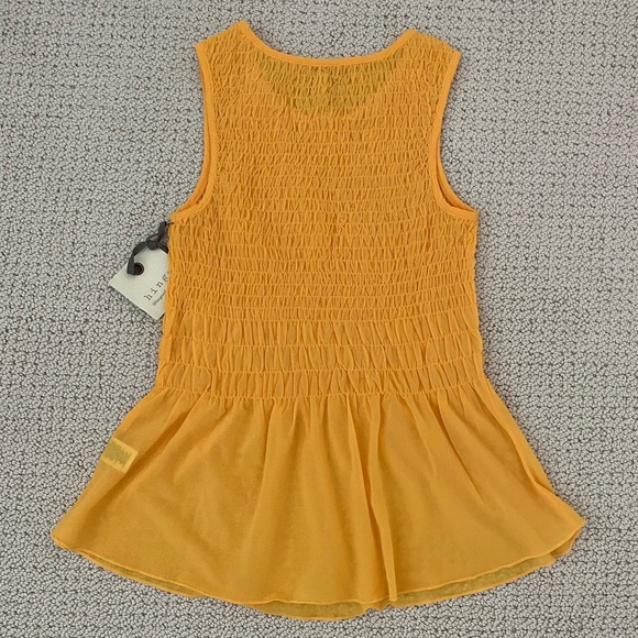 NWT Hinge Yellow Peplum Top - Picture 3 of 6